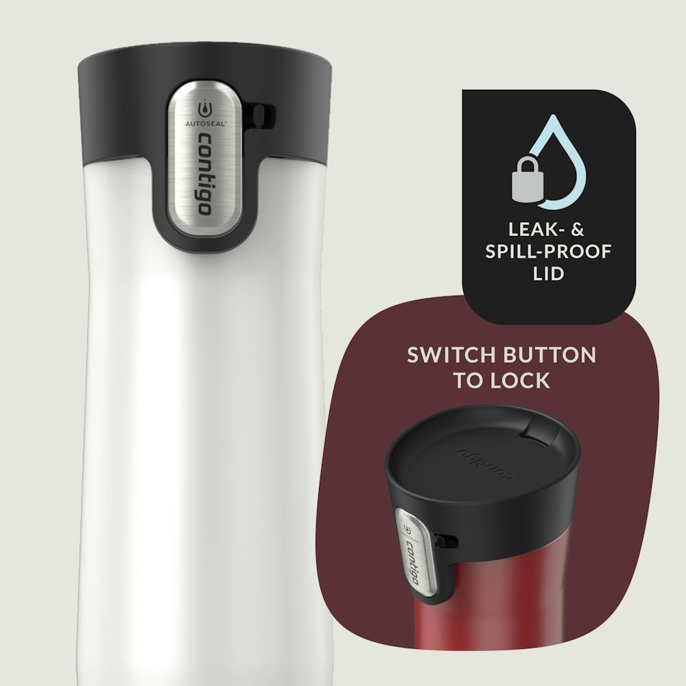 Contigo® AUTOSEAL® West Loop Vacuum-Insulated Stainless Steel Travel Mug with Easy-Clean Lid, 20 oz, 2-Pack (Y814)