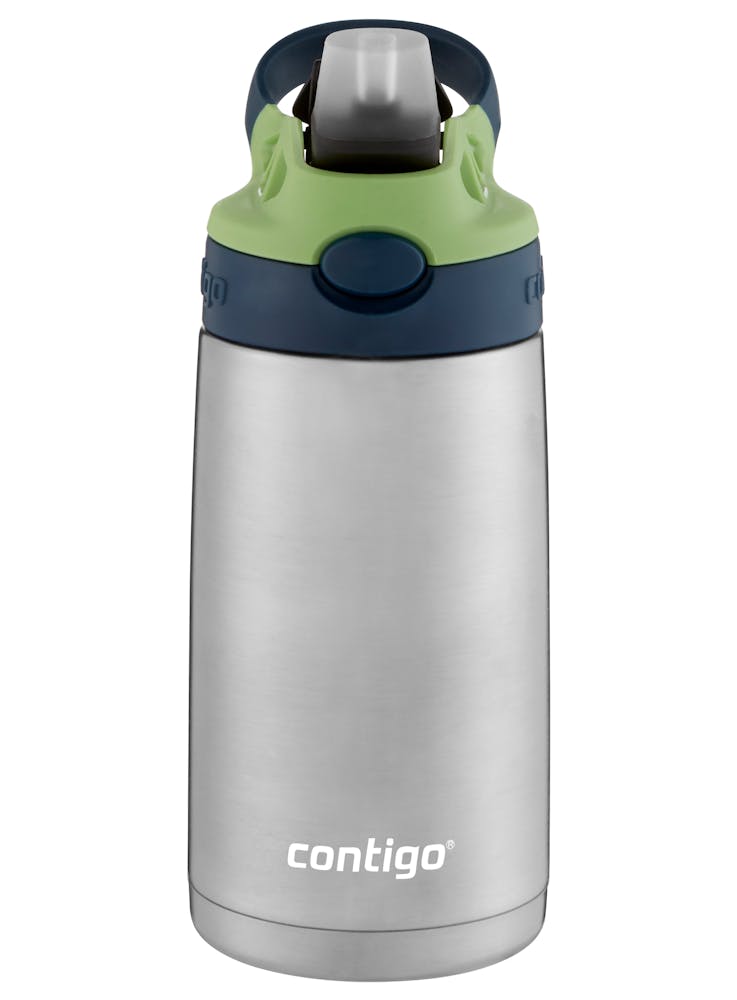 Contigo® Kids Straw Stainless Steel Water Bottle with AUTOSPOUT® Lid, 13oz (9IM8)
