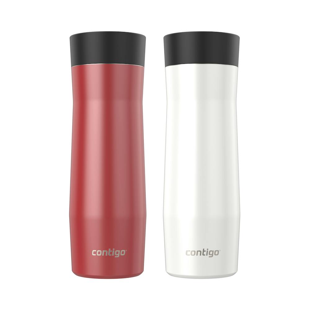 Contigo® AUTOSEAL® West Loop Vacuum-Insulated Stainless Steel Travel Mug with Easy-Clean Lid, 20 oz, 2-Pack (Y814)