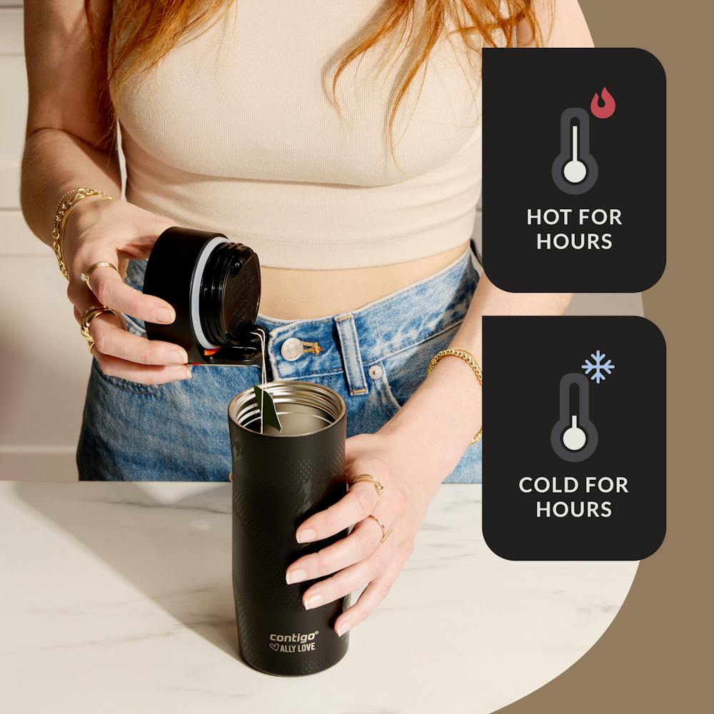 Contigo® x Ally Love West Loop 3.0 Stainless Steel Travel Mug with AUTOSEAL® Easy-Clean Lid, 16oz (04NT)