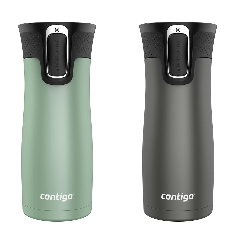 Contigo® West Loop 2.0 Leak-Proof Spill-Proof Insulated Stainless Steel Travel Mug, 16oz., 2 Pack (XWD2)