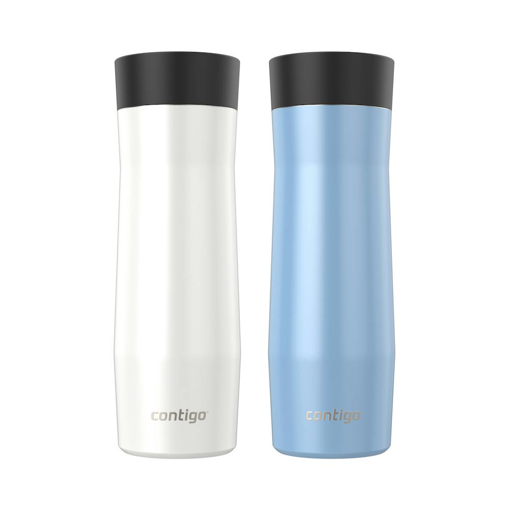 Contigo® AUTOSEAL® West Loop Vacuum-Insulated Stainless Steel Travel Mug with Easy-Clean Lid, 20 oz, 2-Pack (Y814)