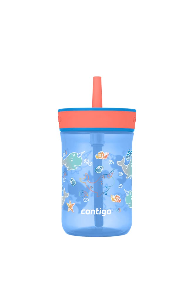 Contigo® Kids’ Leighton Straw Tumbler with Spill-Proof Leak-Proof Lid, 14oz (CGGY)