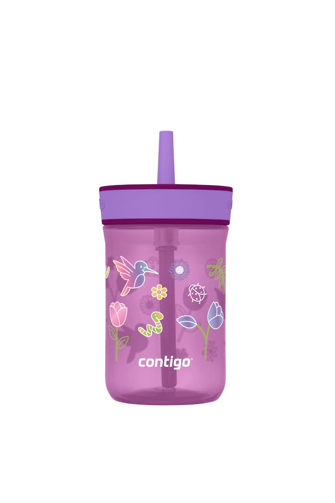 Contigo® Kids’ Leighton Straw Tumbler with Spill-Proof Leak-Proof Lid, 14oz (WYHM)