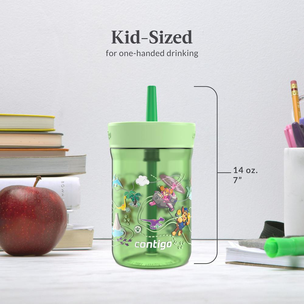 Contigo® Kids’ Leighton Straw Tumbler with Spill-Proof Leak-Proof Lid, 14oz (CGGY)
