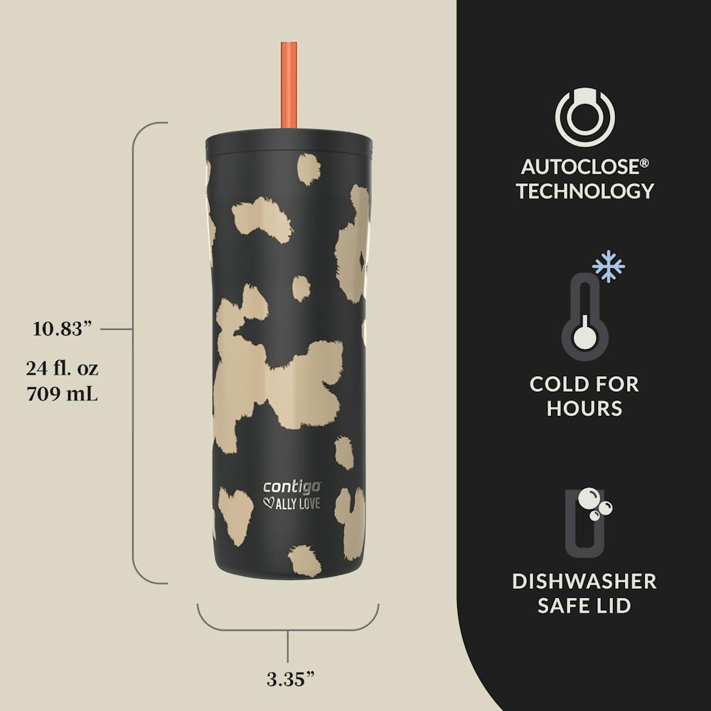 Contigo® x Ally Love Streeterville 2.0 Stainless Steel Tumbler with Straw, 24oz (S663)