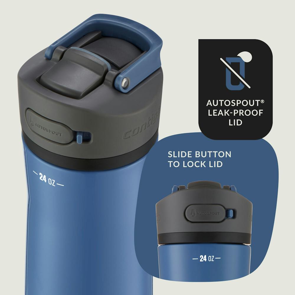 Contigo® Ashland Chill 2.0 Stainless Steel Water Bottle with AUTOSPOUT® Lid, 24oz (XHG7)