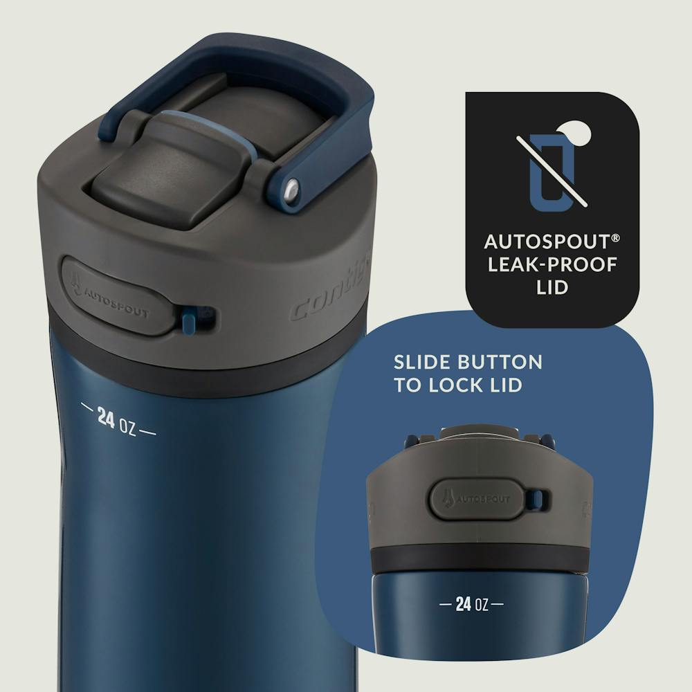 Contigo® Ashland Chill 2.0 Stainless Steel Water Bottle with AUTOSPOUT® Lid, 24oz (XHG7)
