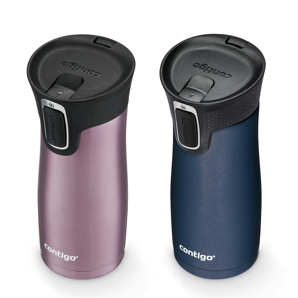 Contigo® West Loop 2.0 Leak-Proof Spill-Proof Insulated Stainless Steel Travel Mug, 16oz., 2 Pack (XWD2)