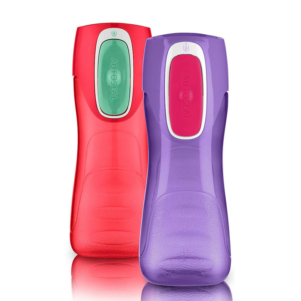 Contigo® Trekker Kids Water Bottle with AUTOSEAL® Lid, 14oz, 2-Pack (X5RH)