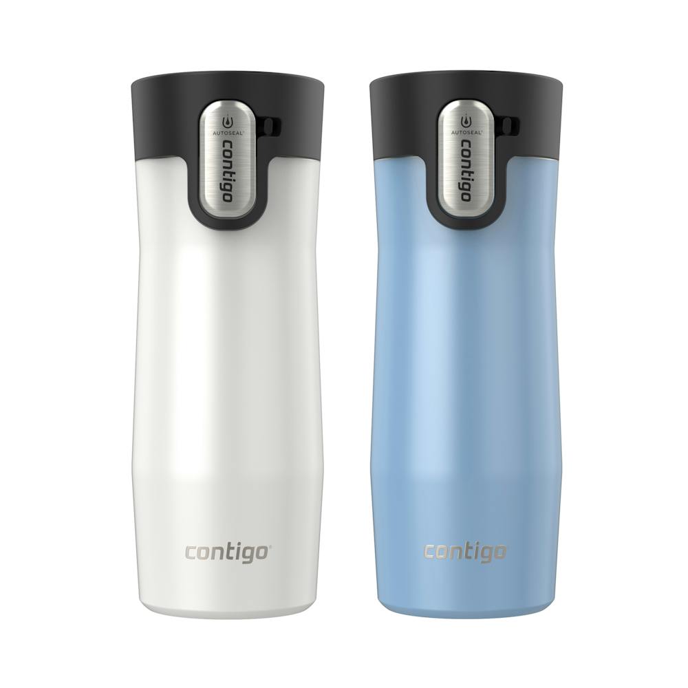 Contigo® AUTOSEAL® West Loop Vacuum-Insulated Stainless Steel Travel Mug with Easy-Clean Lid, 16 oz, 2-Pack (EY6G)