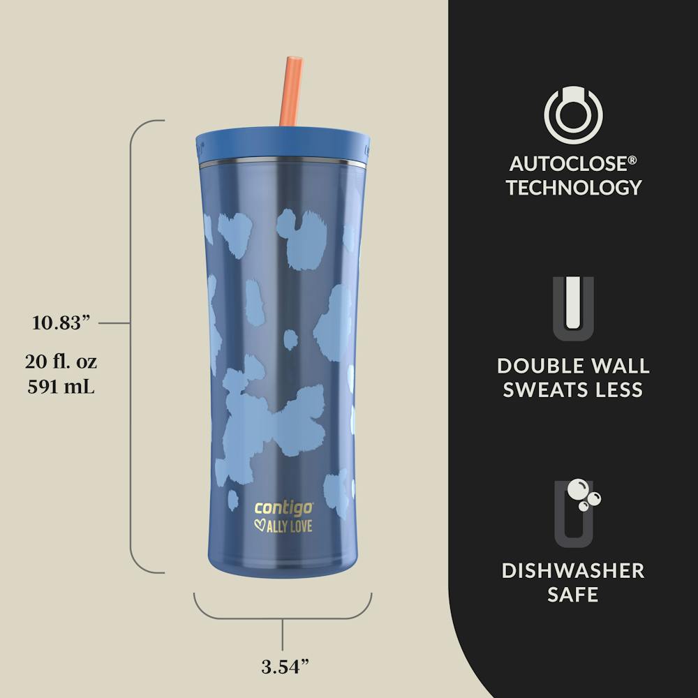 Contigo® x Ally Love Streeterville AUTOCLOSE® Shake & Go® Tumbler, 20oz (S6BI)