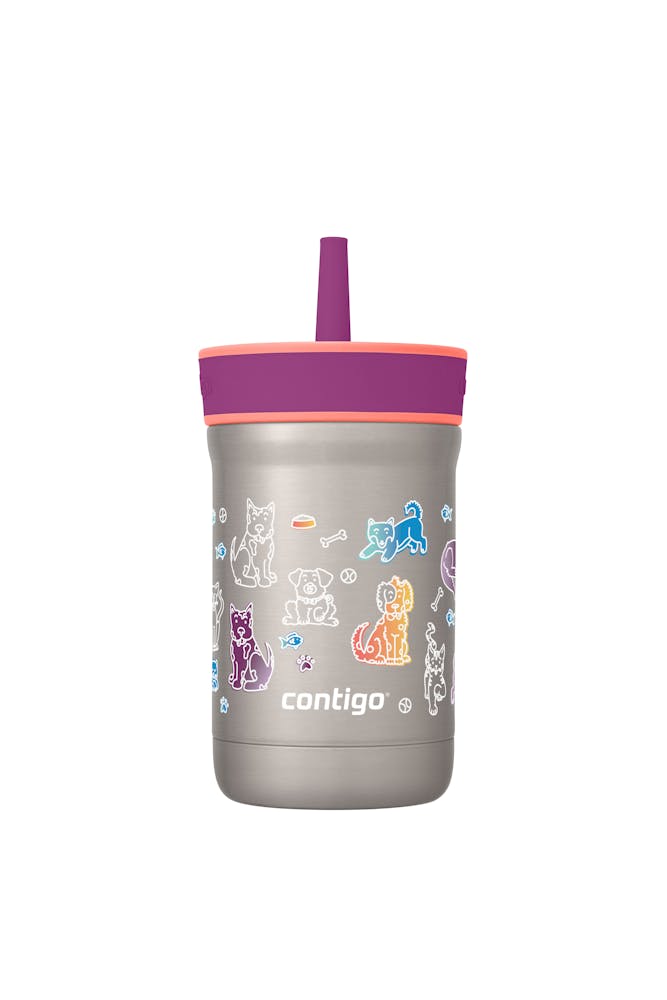 Contigo® Kids Leighton Spill-Proof Stainless Steel Tumbler with Straw, 12oz (7LHW)