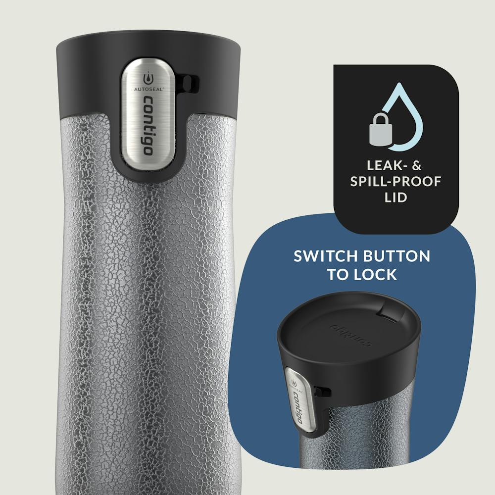 Contigo® AUTOSEAL® West Loop Vacuum-Insulated Stainless Steel Travel Mug with Easy-Clean Lid, 20 oz, 2-Pack (Y814)