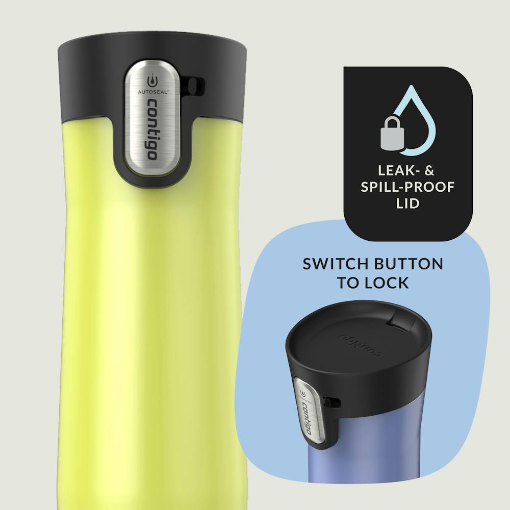 Contigo® AUTOSEAL® West Loop Vacuum-Insulated Stainless Steel Travel Mug with Easy-Clean Lid, 20 oz, 2-Pack (Y814)