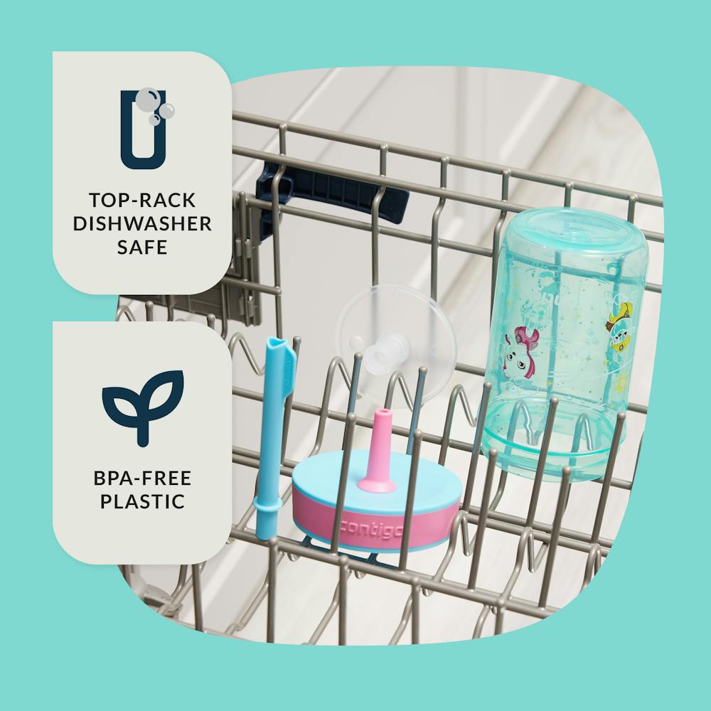 Contigo® Kids’ Leighton Straw Tumbler with Spill-Proof Leak-Proof Lid, 14oz (WYHM)