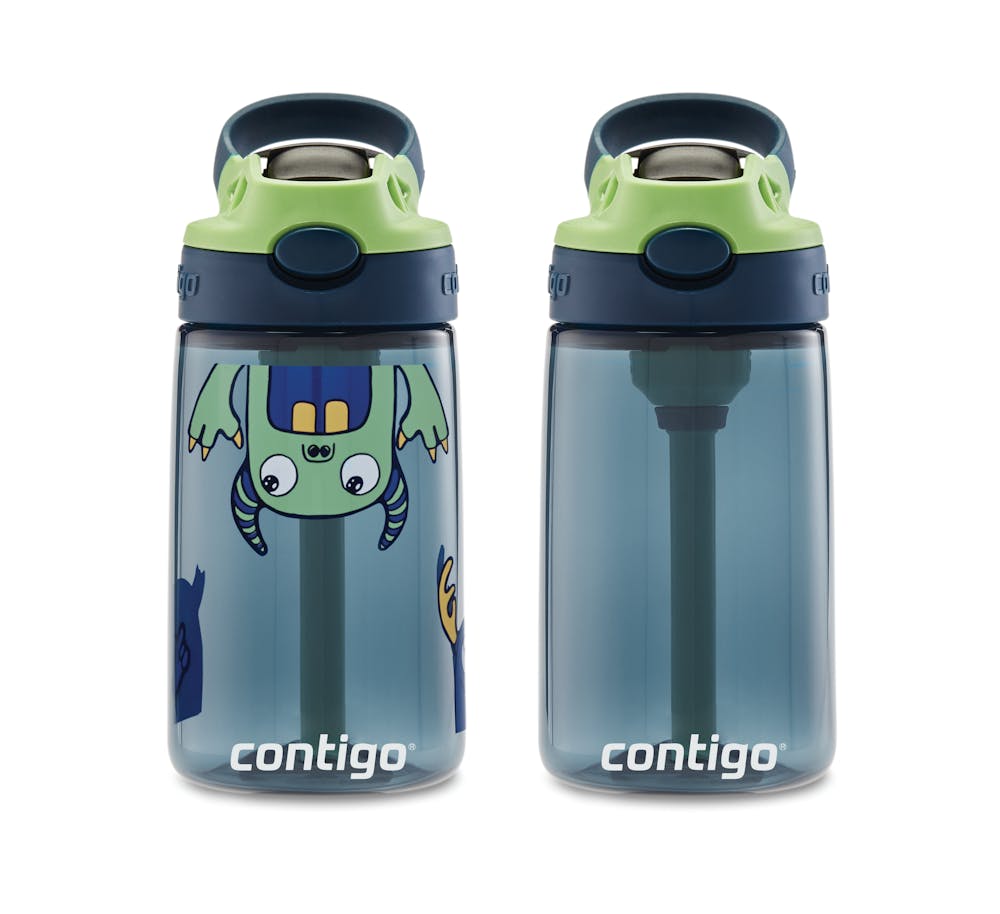 Contigo® Kids Straw Water Bottle with AUTOSPOUT® Lid, 14oz., 2 Pack (MC25)