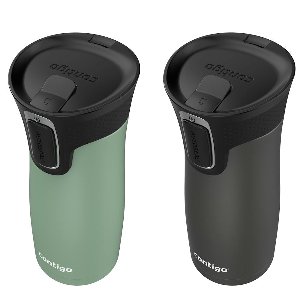 Contigo® West Loop 2.0 Leak-Proof Spill-Proof Insulated Stainless Steel Travel Mug, 16oz., 2 Pack (XWD2)
