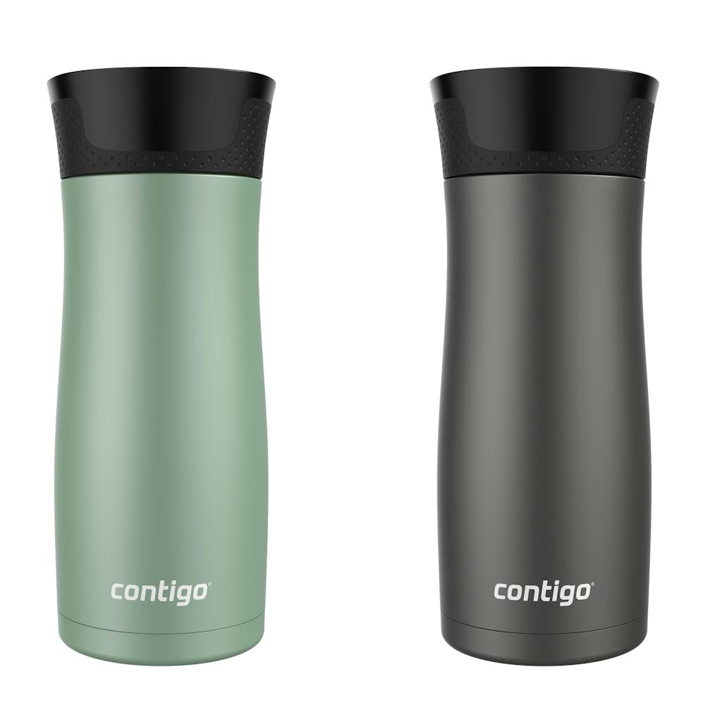 Contigo® West Loop 2.0 Leak-Proof Spill-Proof Insulated Stainless Steel Travel Mug, 16oz., 2 Pack (XWD2)