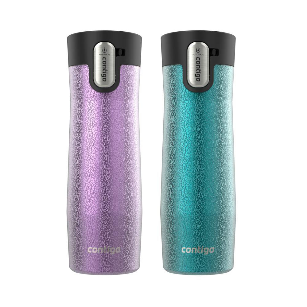 Contigo® AUTOSEAL® West Loop Vacuum-Insulated Stainless Steel Travel Mug with Easy-Clean Lid, 20 oz, 2-Pack (Y814)