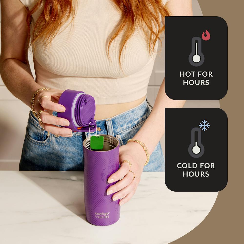 Contigo® x Ally Love West Loop 3.0 Stainless Steel Travel Mug with AUTOSEAL® Easy-Clean Lid, 16oz (04NT)