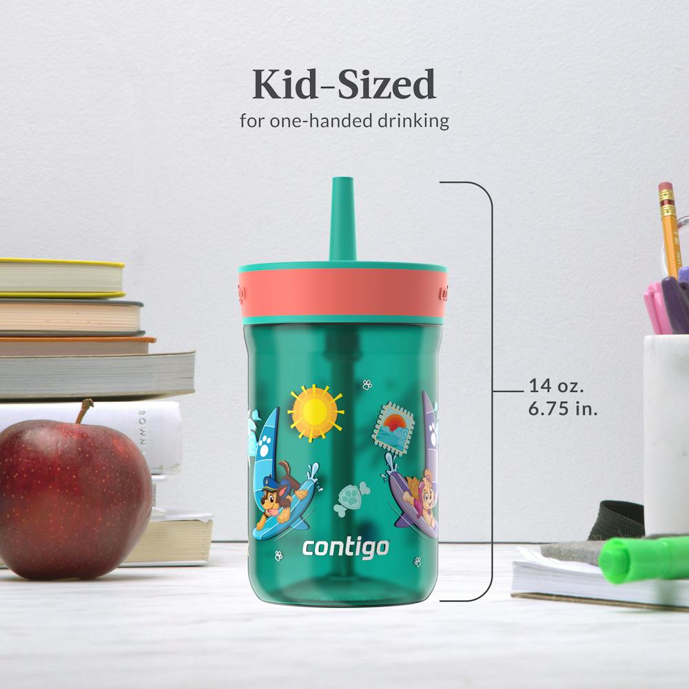 Contigo® Kids’ Leighton Straw Tumbler with Spill-Proof Leak-Proof Lid, 14oz (CGGY)