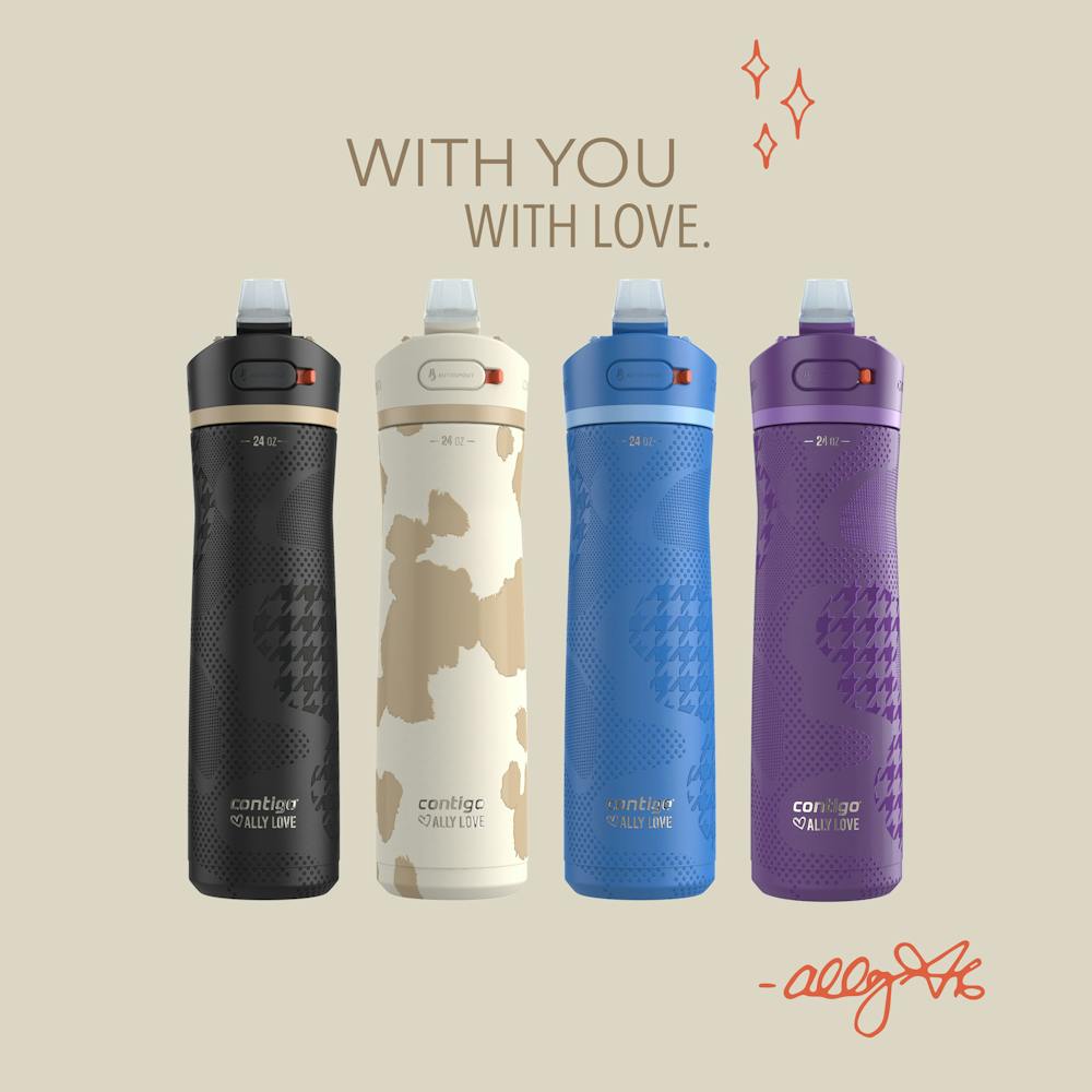 Contigo® x Ally Love Ashland Chill 2.0 Stainless Steel Water Bottle with AUTOSPOUT® Lid, 24oz (DUTT)
