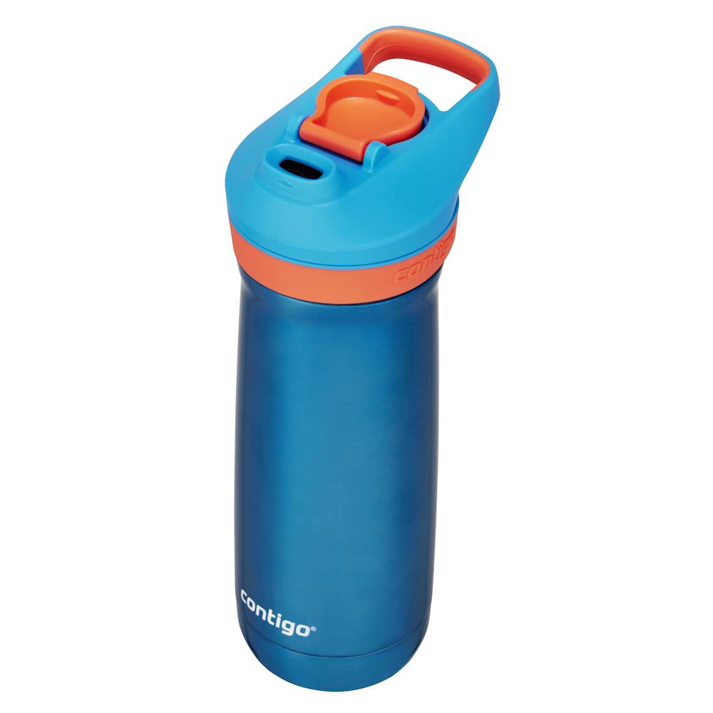 Contigo® Kids’ Casey Stainless Steel Water Bottle with Spill-Proof Leak-Proof Lid, 13oz (RLBQ)