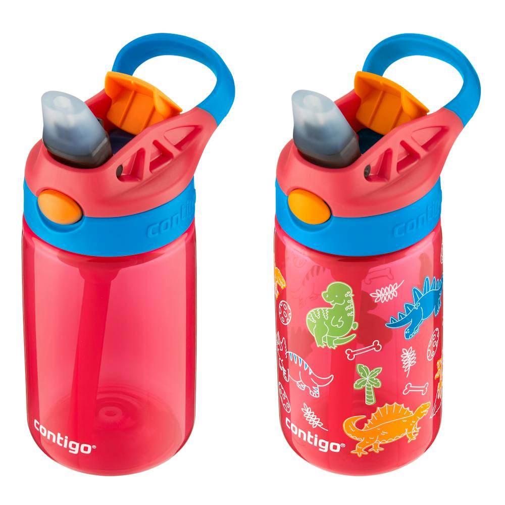 Contigo® Kids Water Bottle with Redesigned AUTOSPOUT® Straw, 14 oz, 2 pack (FU1Q)