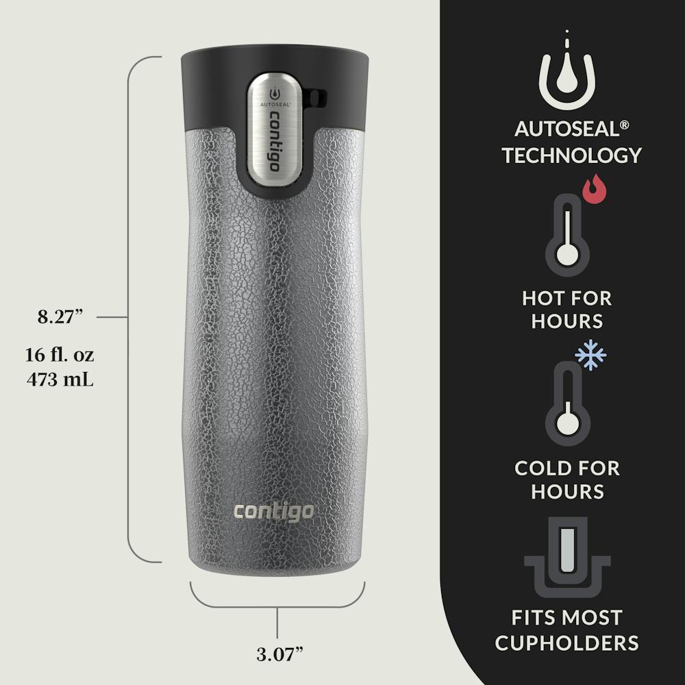 Contigo® AUTOSEAL® West Loop Vacuum-Insulated Stainless Steel Travel Mug with Easy-Clean Lid, 16 oz (JEYE)