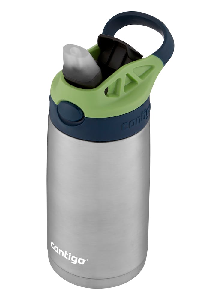 Contigo® Kids Straw Stainless Steel Water Bottle with AUTOSPOUT® Lid, 13oz (9IM8)