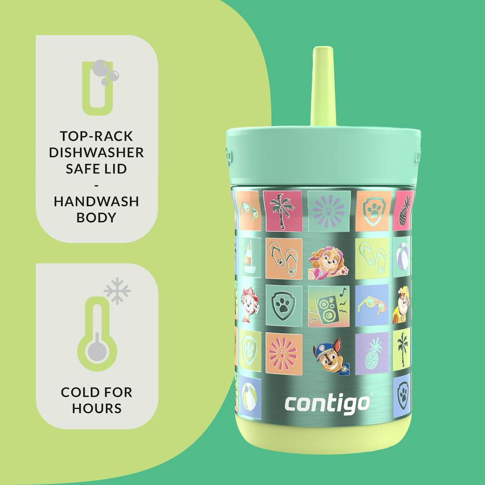 Contigo® Kids Leighton Spill-Proof Stainless Steel Tumbler with Straw, 12oz (7LHW)