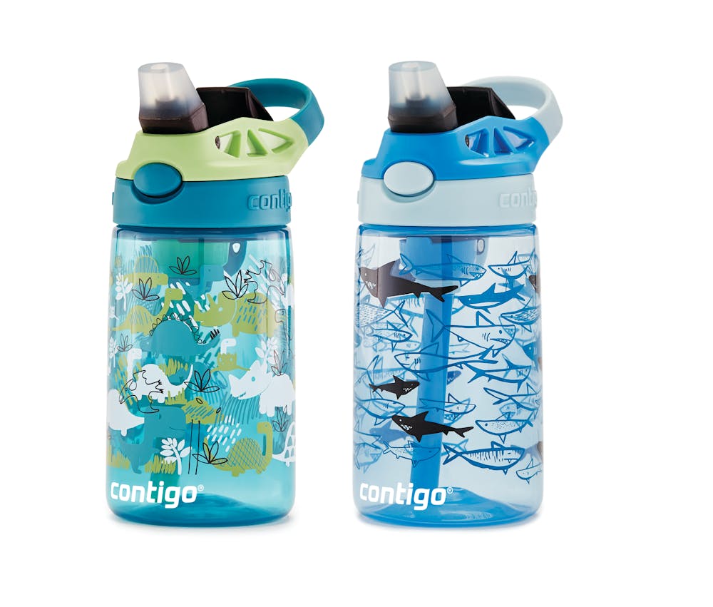 Contigo® Kids Straw Water Bottle with AUTOSPOUT® Lid, 14oz., 2 Pack (MC25)