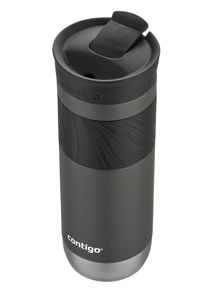 Contigo® SNAPSEAL™ Insulated Stainless Steel Travel Mug with Grip, 20oz., Blue Corn Transparent Satin & Midnight Berry (26PV)