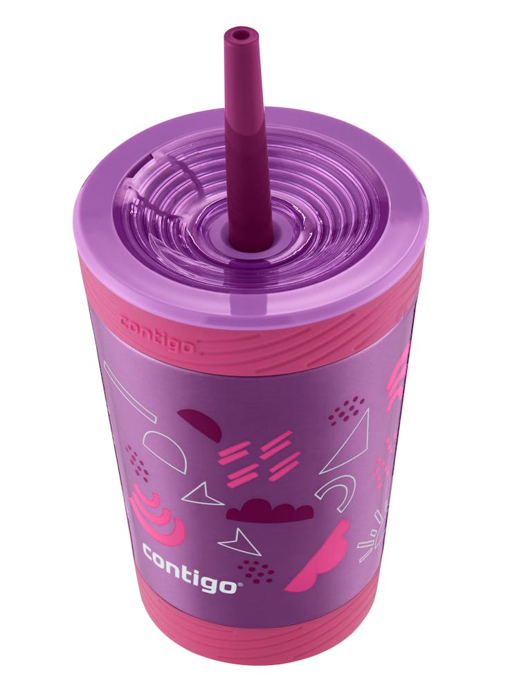 Kids Spill-Proof Stainless Steel Tumbler with Straw and THERMALOCK®, 12 oz (UM55)