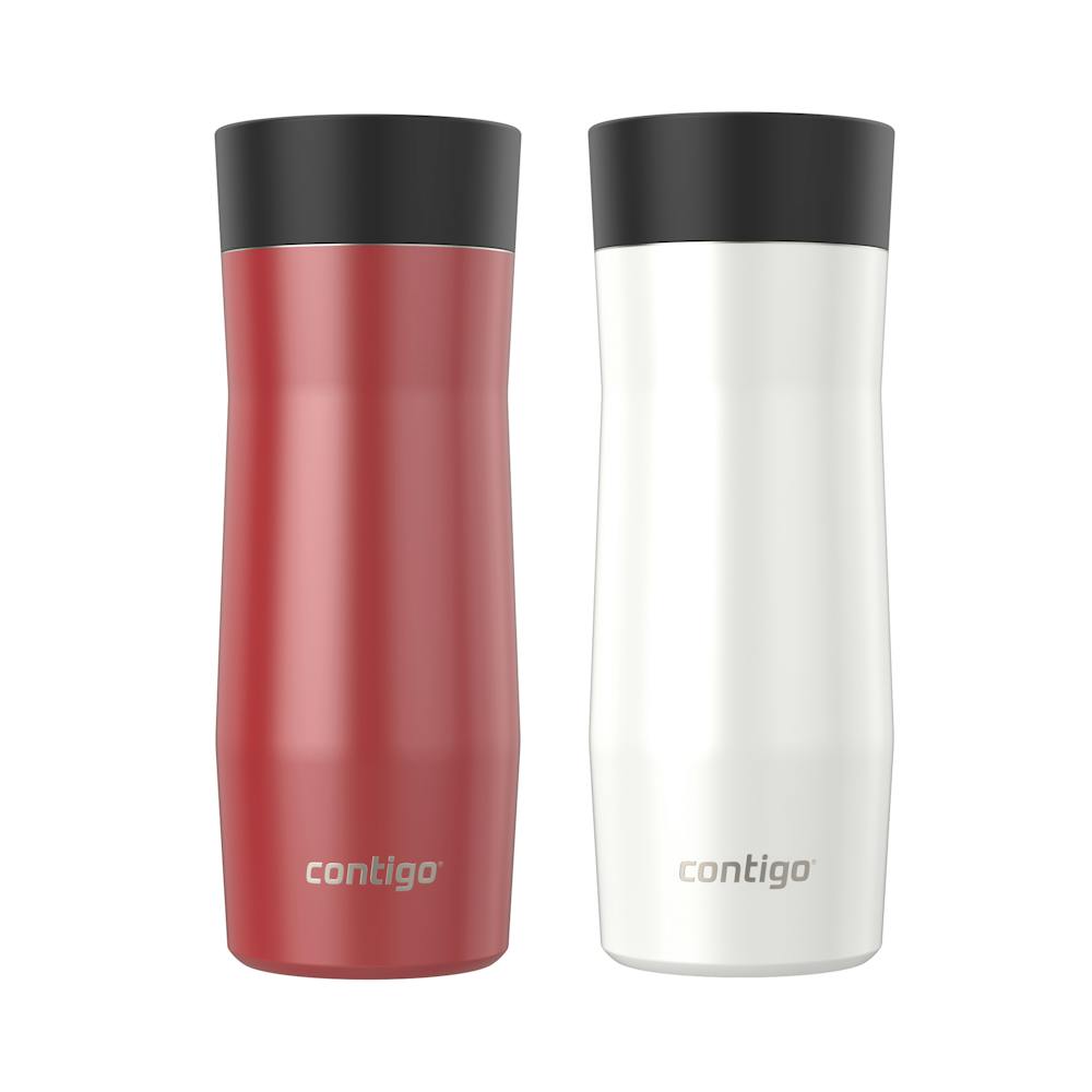 Contigo® AUTOSEAL® West Loop Vacuum-Insulated Stainless Steel Travel Mug with Easy-Clean Lid, 16 oz, 2-Pack (EY6G)
